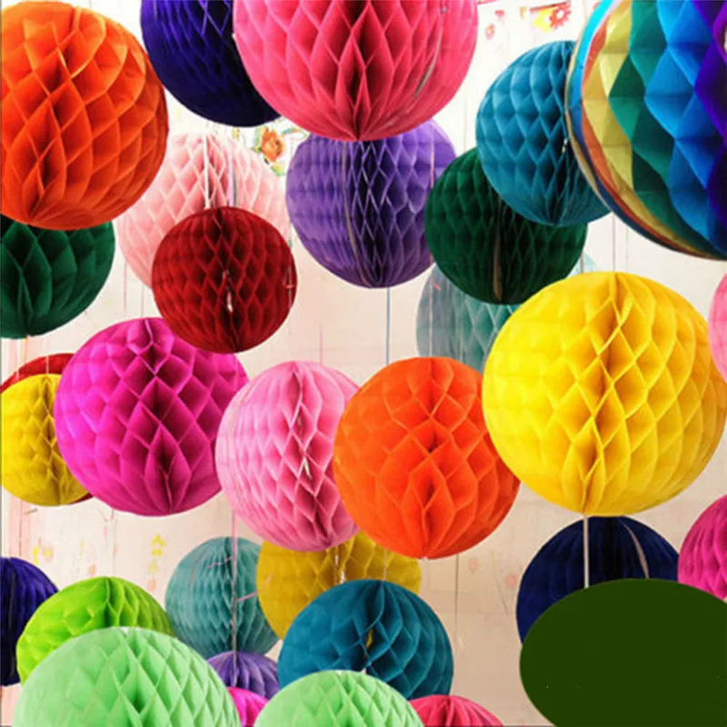 (8inch,20cm) Handicraft Tissue Paper Flowers Lanterns Balls