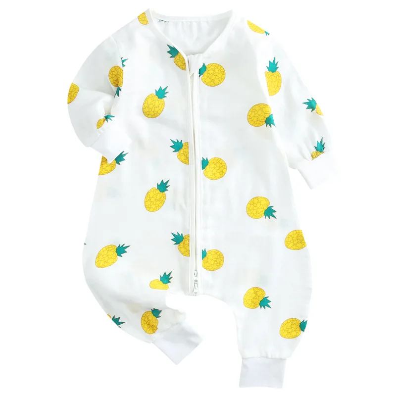 

2019 Baby Rompers Baby Sleeping Bag Muslin Bamboo Cotton Toddle Sleep Sack Kids Children Sleeves Sleep Bag Anti Kick Quilt