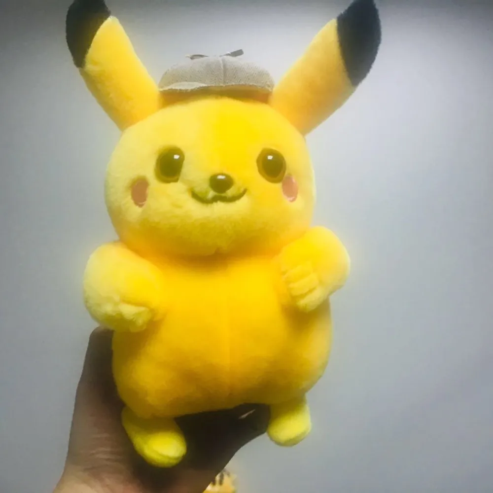 

Pikachu Dective Plush Toy Jigglypuff Poliwhirl Charmander Gengar toys Movie anime Doll For Kid baby birthday gifts Anime Soft
