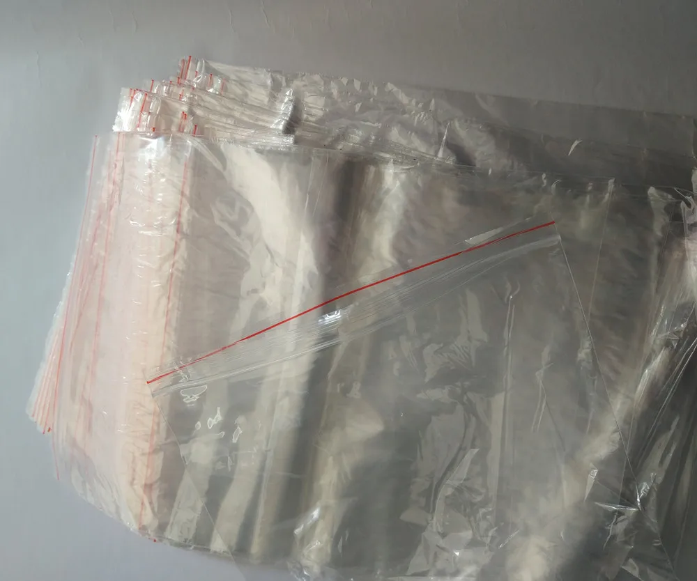 100pcs 24*32cm big PE Clear Transparent Photo Card Packaging A4 Bags Plastic Ziplock Self Seal Bag