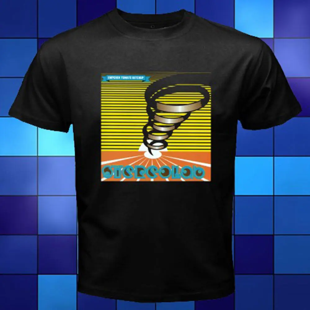 Император кетчупа Stereolab альбом черная футболка Размеры размеры s m l xl 2XL 3XL мужские