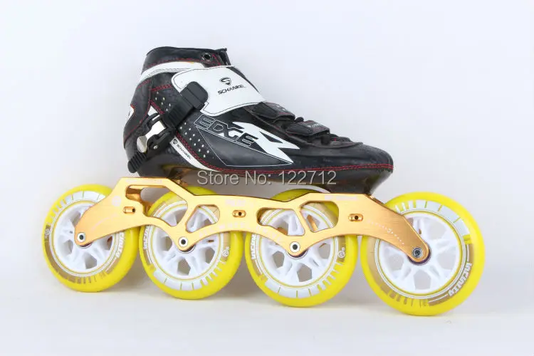 professional roller skates,inline speed skate for adults, Blue with Black Color, ABEC 11, Carbon