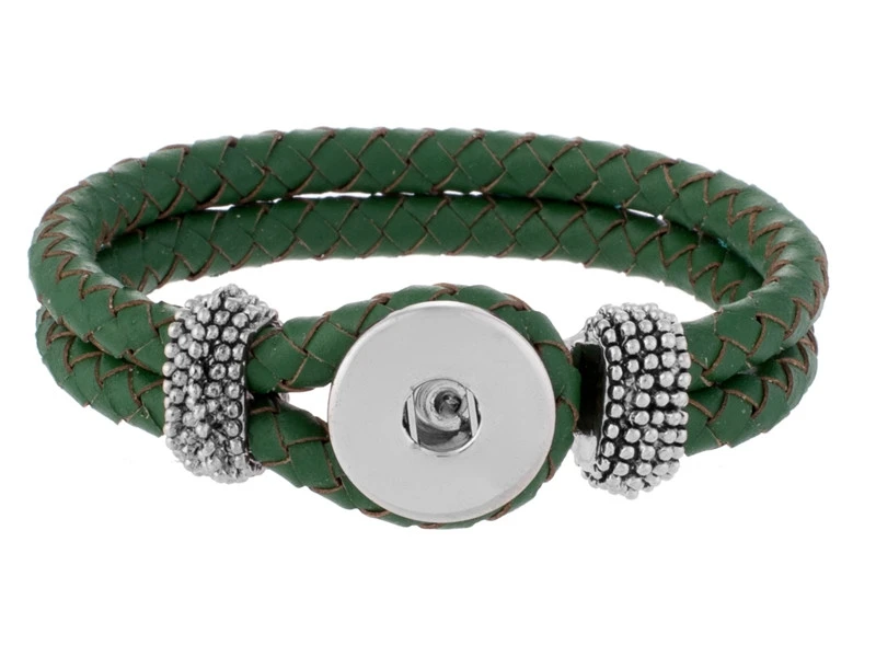 

Wholesale ginger snaps green bracelets Elasticity Bracelets fit 18-22 MM snaps buttons fit snaps buttons KB0805