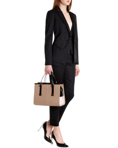 Модный стиль, изготовленный на заказ, шерсть, однотонный черный OL на одной пуговице, с отворотом, женские брюки, костюм(куртка+ штаны