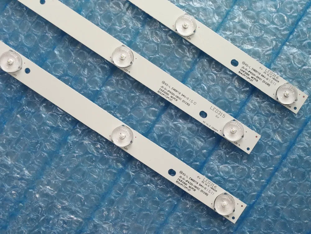3 шт./компл. новая светодиодная лента для ROWA 43L35 E42F2000 JS D JP4320 081EC 091EC E43F2000 D43