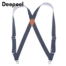 Deepeel 1 шт. 3,5*125 см Повседневное Для мужчин подтяжки жаккардовая Полиэстеровая накидка для двух застежках; 2 шт. костюмных брюк рубашка аксессуары декоративные элементы SP013