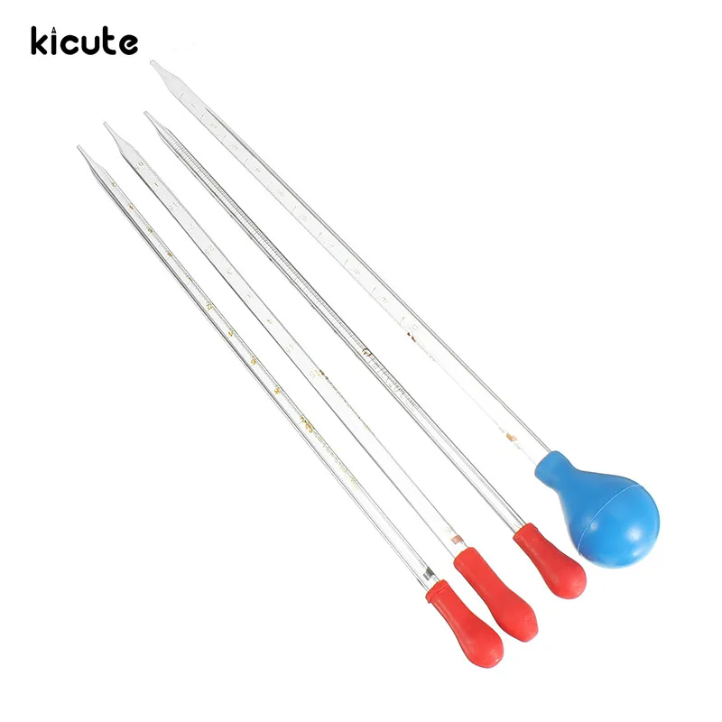 

Kicute Hot Glass Transfer Scale Pipette With Rubber Cap Dropper 4 Size 1/2/5/10ML Transfer Pipette School Laboratory Supplies