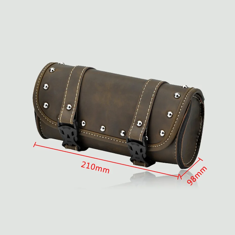 Motorcycle Bag Universal Saddlebags Leather Motorbike Side Tool Tail Bag Luggage Bags for Harley KTM cafe racer KAWASAKI Z900 (7)