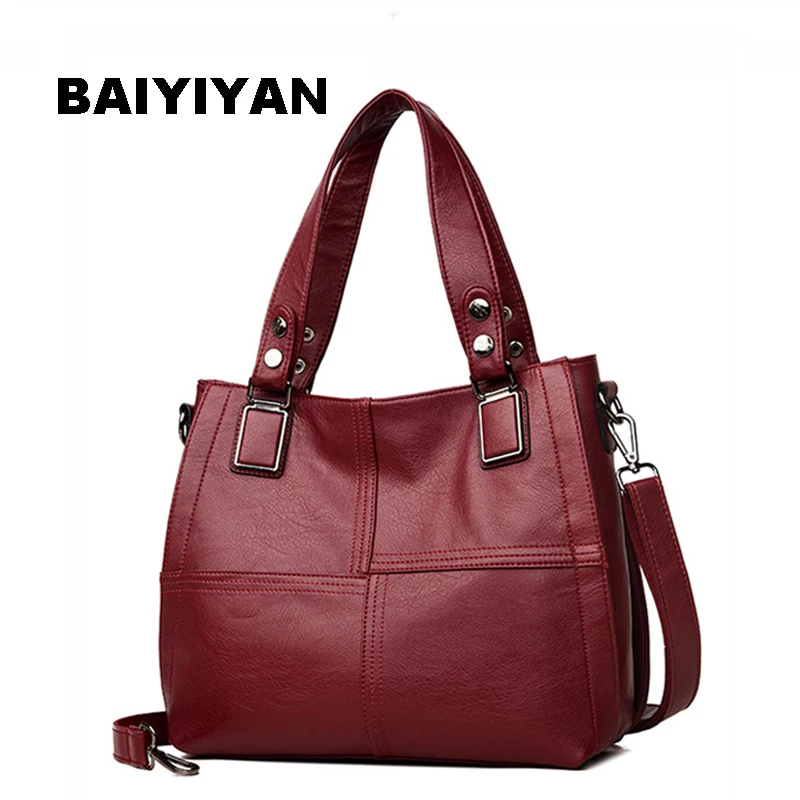 Handbags Women Bags Fashion Crossbody Bag For Women Handbag Ladies Patchwork Soft PU Leather