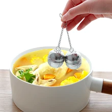 High Quality Thick Stainless Steel Seasoning Ball Tea Soup Ball Hot Pot Spice Leak Kitchen Spice Seasoning Tools 3pcs high quality multifunctional kitchen daily necessities seasoning mixing pot tableware stainless steel bowls