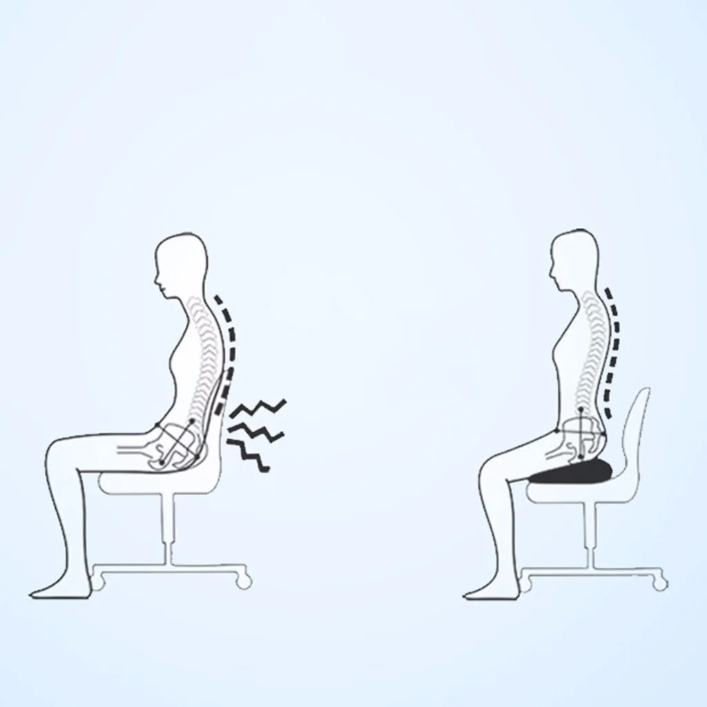 Дорожная подушка для сиденья Coccyx ортопедическая U из пены с эффектом памяти