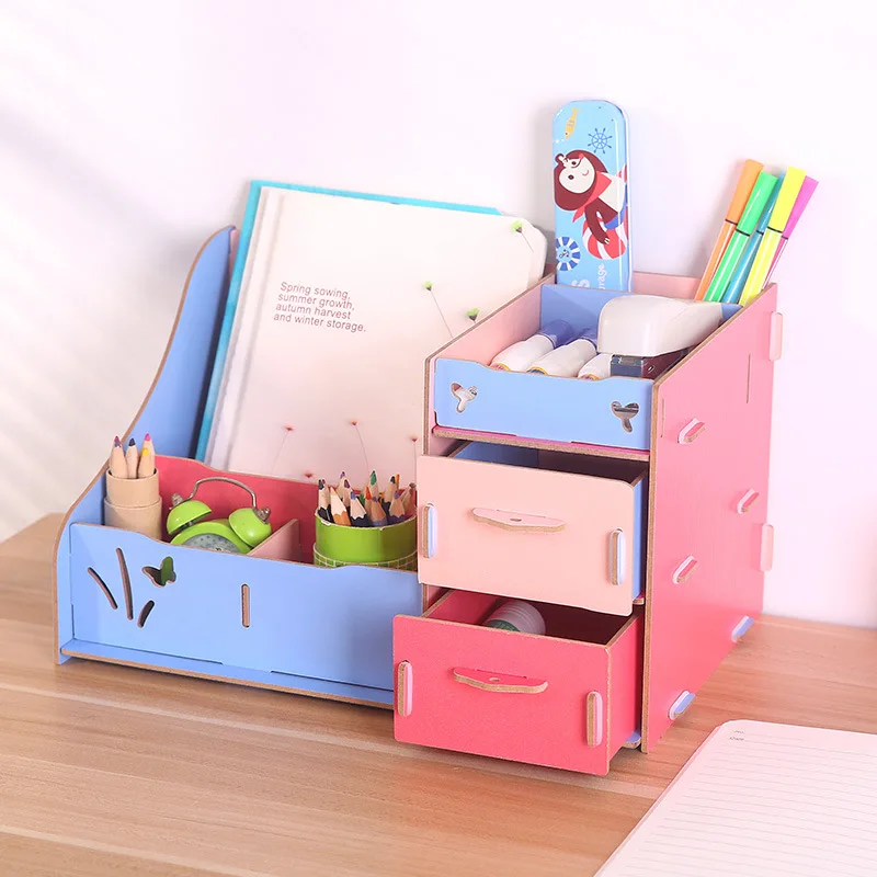 

Wooden Cosmetic Storage Boxes Small Drawer Jewelry Box Desktop Sundries Storage Container Handmade DIY Makeup Organizers