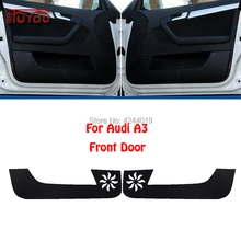 Для Audi A3 внутри автомобиля дверные царапин покрытие Защита Анти Удар декоративные колодки автомобиля Стикеры 4 шт