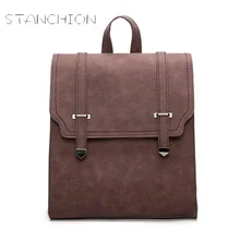 Backpack Faux Leather Women Daily Portable Multifunctional Rucksack Embossing Zipper Belt Shoulder Bag For Teenage Girls