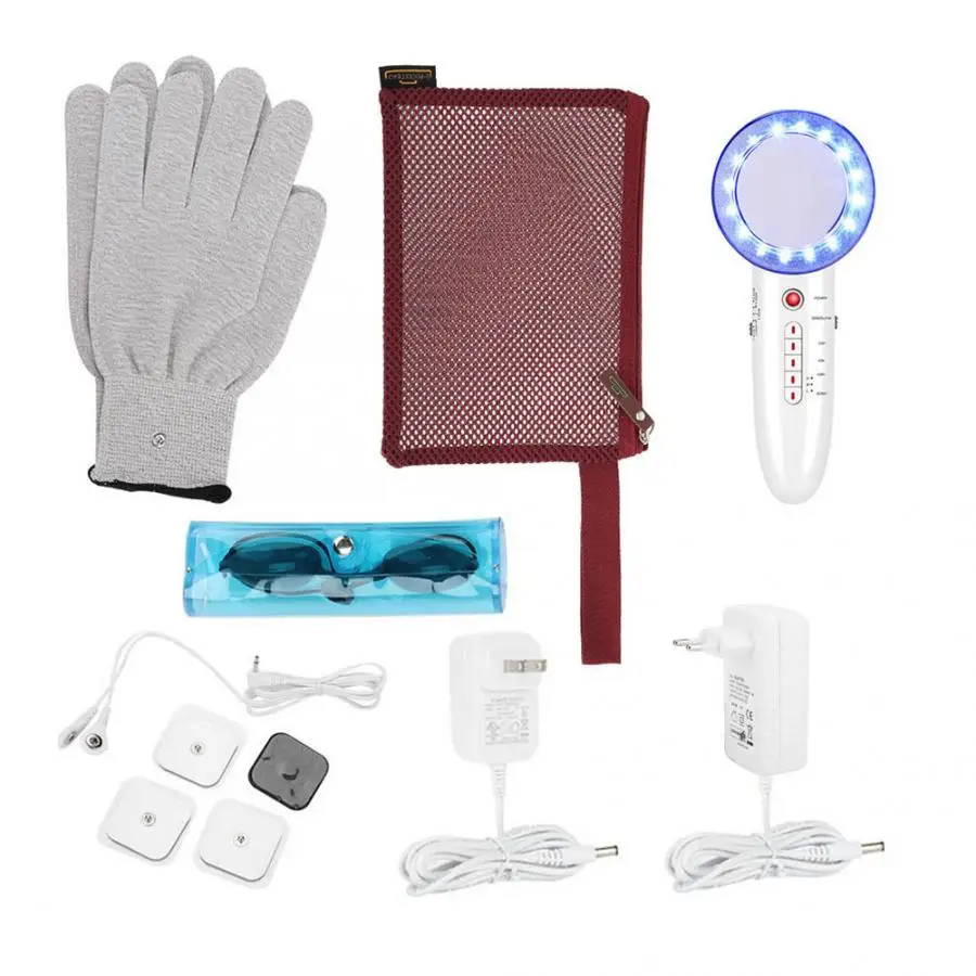 

6-in-1 EMS LED Galvanic Ion Face Beauty Machine Ultrasonic Body Slimming Anti-Cellulite Massage Relaxation l