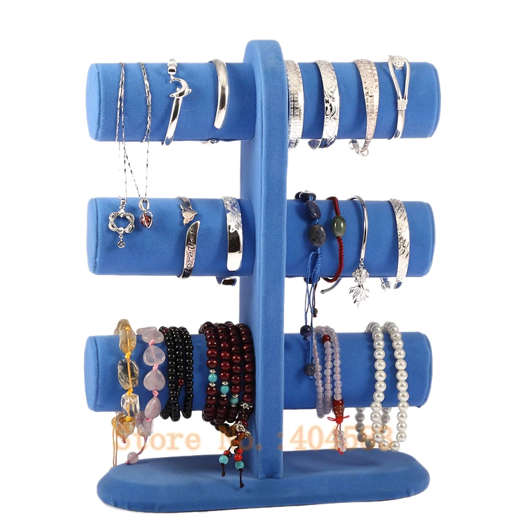 Special Design 3 tier Blue bracelet bangle holder /bangle stand/watch