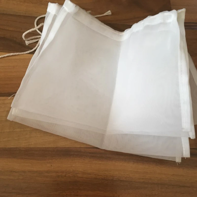 5pcs/lot Mesh Nylon Strainer Filter Bag Nylon Mesh Net Strain for Nut