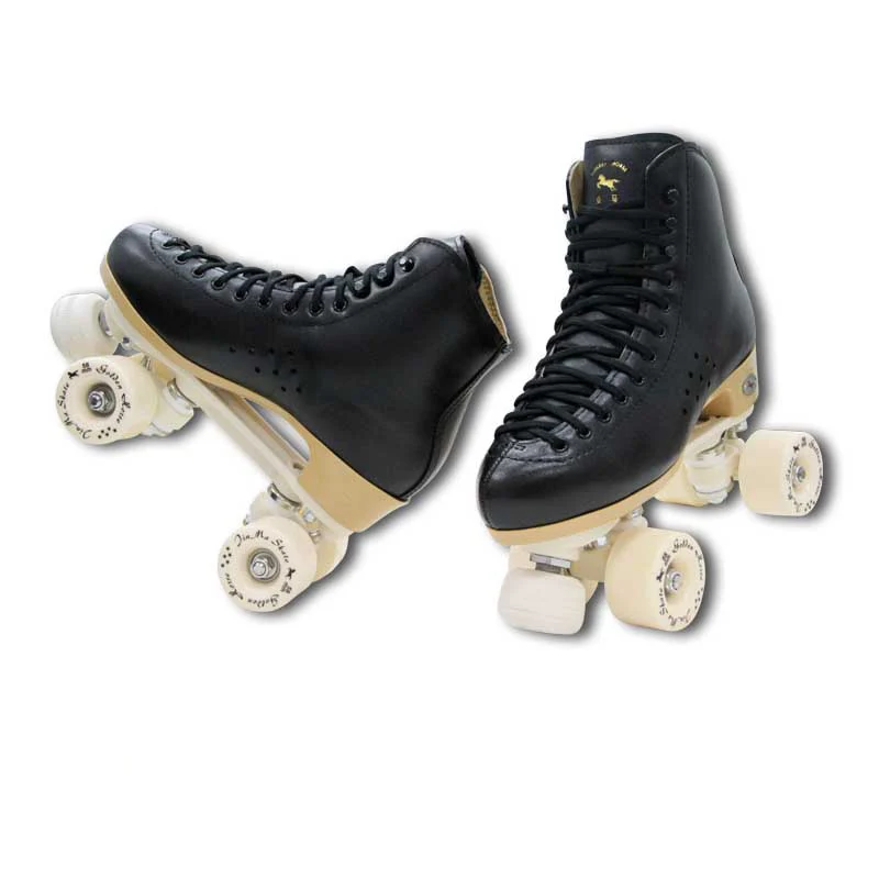 

Children Adult Two Line Roller Skates Shoes Double Row Skates 4 PU Wheels High Grade PVC Leather Parenting Roller Sneakers IB52