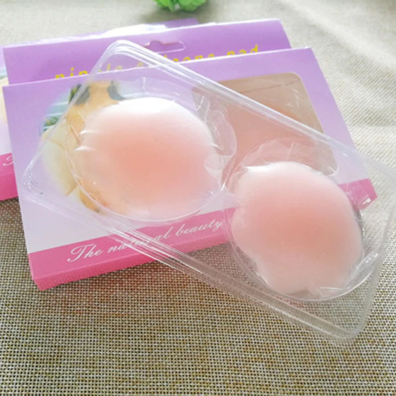

2pcs/1 pair Reusable Self-Adhesive Silicone Breast Nipple Sticker Cover Bra Pasties Pad