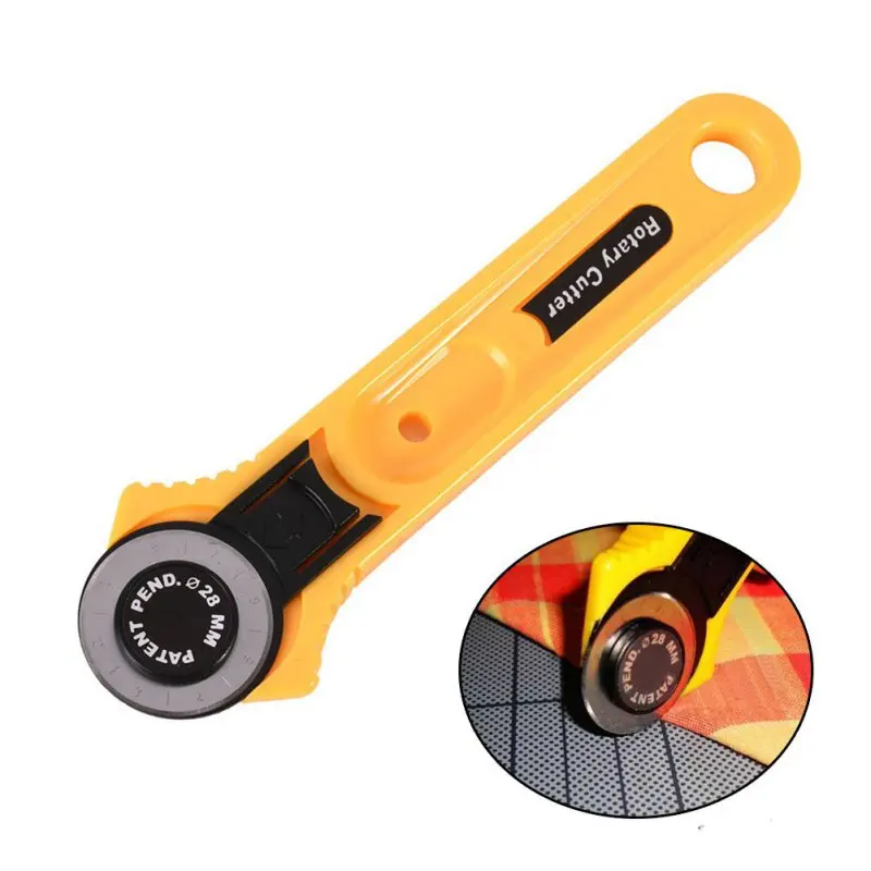 

Home Sewing Tools Leather Craft Tools Circular Cut Patchwork Fabric Rotary Blade Cutter Sewing Tools Accessory