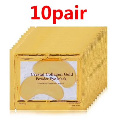 10Pair Style 1 10 пар, красивая золотая кристальная коллагеновая маска для глаз, горячая Распродажа, патчи для глаз, увлажняющая маска для глаз, Антивозрастные маски для лица, уход за кожей, крем для глаз - Цвет: 10Pair Style 1