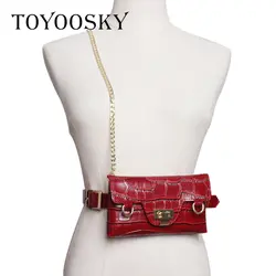 2019 женская сумка ремни PU с крокодиловым узором чехол для телефона модный поясной ремень маленькие высококачественные ремни для женщин TOYOOSKY