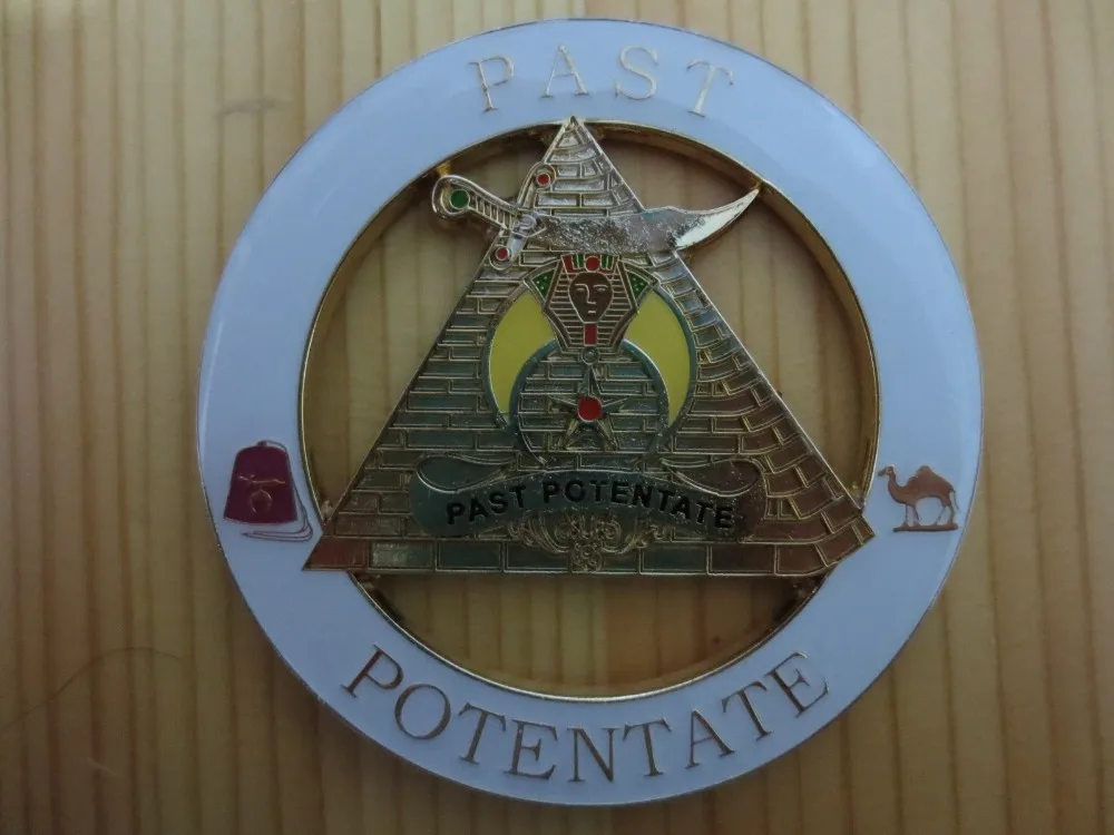 Масонский автомобильный значок эмблема Mason Freeman N15 PAST POTENTATE
