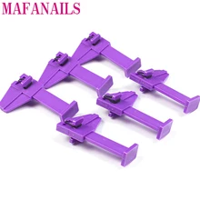 2 pz/set Unghie Artistiche Manicure Kit di Attrezzi Unghie Morsetto a pinza, Finger Supporto Del Gel Del Chiodo Polish Border Bar, supporto della Bottiglia di Smalto del Gel Del chiodo,