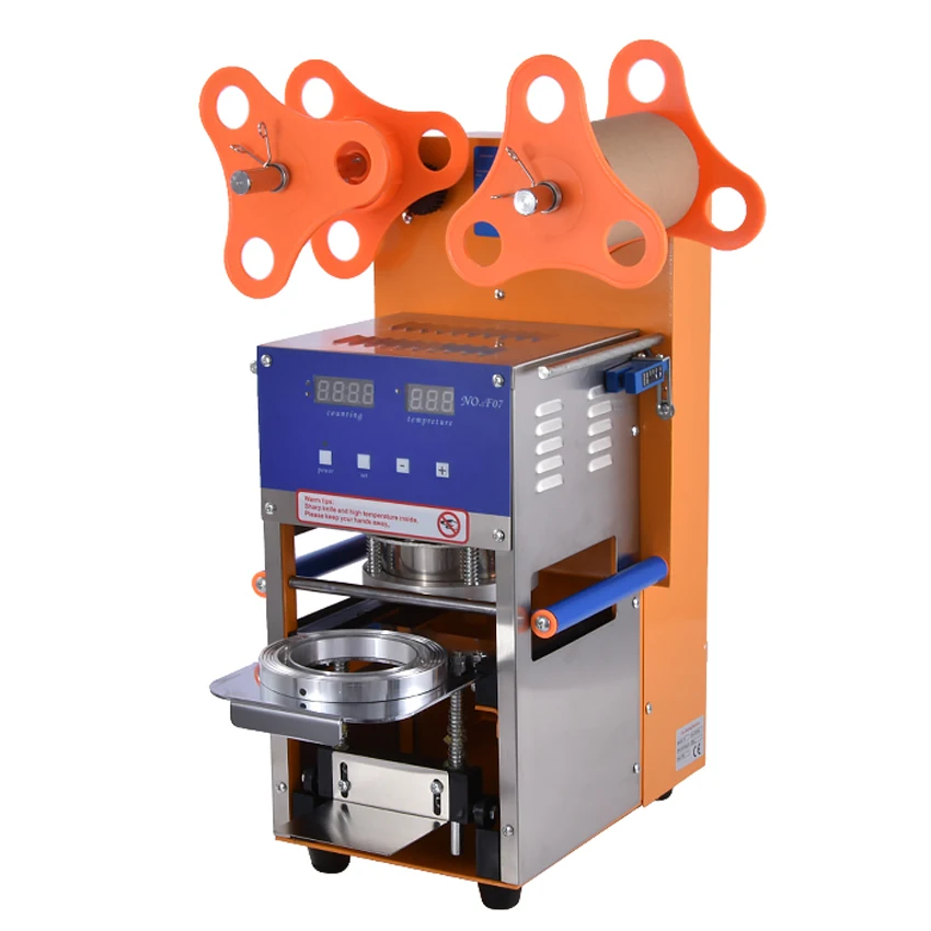 Bubble Tea Cup Sealing Machine Fully Automatic Stainless Steel Plastic Bubble Tea Sealing Machine Cup Sealer Cup 95MM Size Bubble Tea Cup Sealing Machine Fully Automatic Stainless Steel Plastic Bubble Tea Sealing Machine Cup Sealer Cup 95MM Size