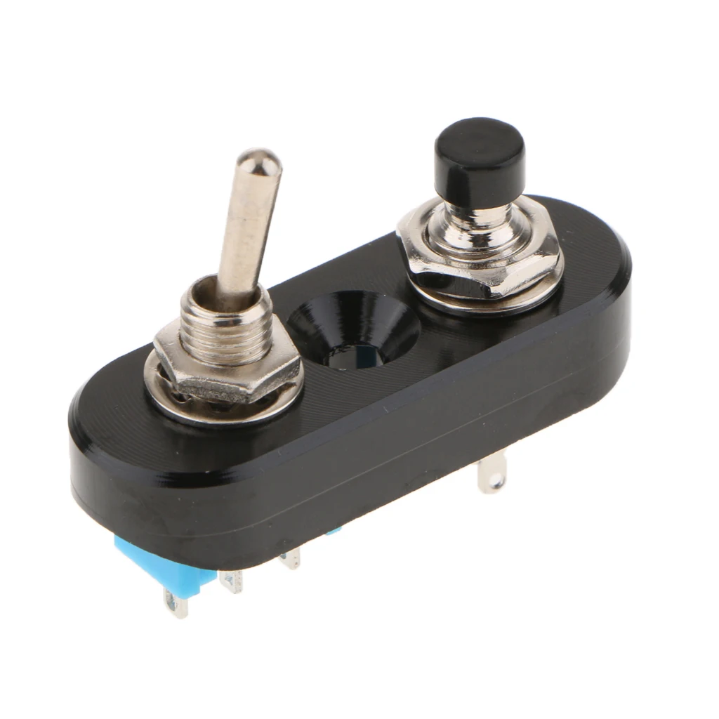 Motorbike Headlight Spotlight Overtaking Start Horn Handlebar Switch Balck Controls Headlights Spotlights