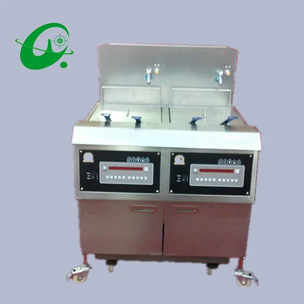 50L Gas open fryer(With oil pump) deep fried chicken machine air