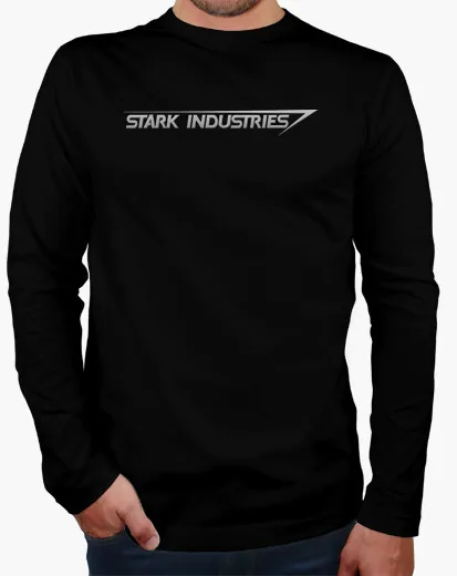 На осень-зиму Новинка хлопок тройник четверти Старк industries (Железный человек) с