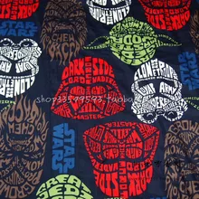 100*140 см классический мультфильм Звездные войны хлопчатобумажная ткань для шитья Diy ручной работы ремесло ребенок постельные принадлежности домашний кошелек из ткани одеяло