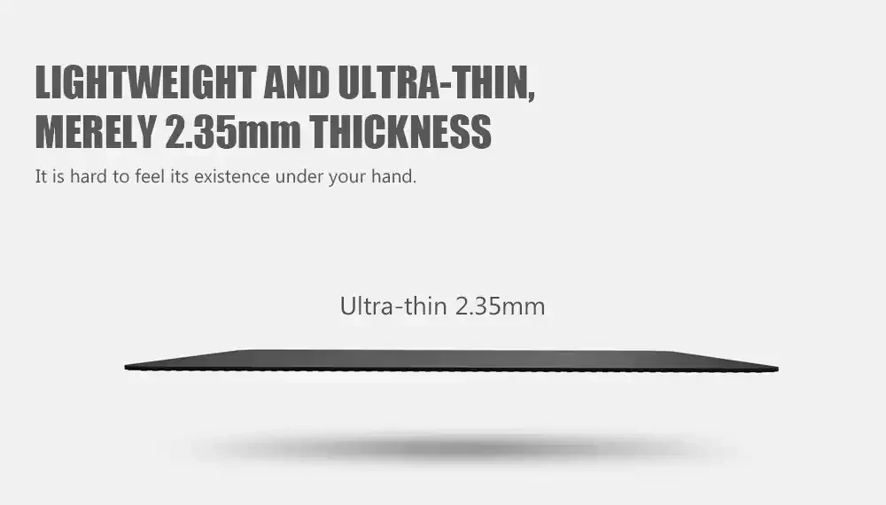 Xiaomi Mijia MIIIW E-sports 2,35 мм ультратонкий коврик для мыши Минималистичная подошва нескользящий Дизайн PC материал для работы и электронных видов спорта