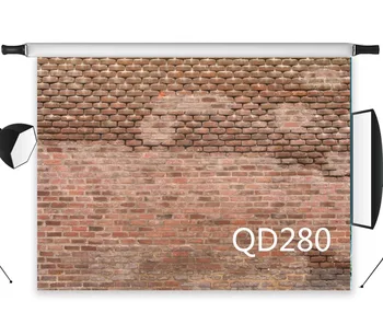 

Old Red Brick Wall Vintage Decor Seamless Washable No Crease Polyester Backdrop Background Photography Studio Props Photographic