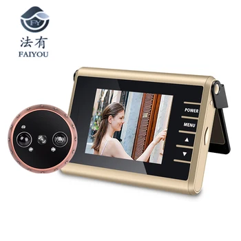 

3 inch LED Door Viewer Peephole Door Bell Eye Doorbell Door Camera ZJA-D13 Photo/Video Press Recording With IR Night Vision 1.0