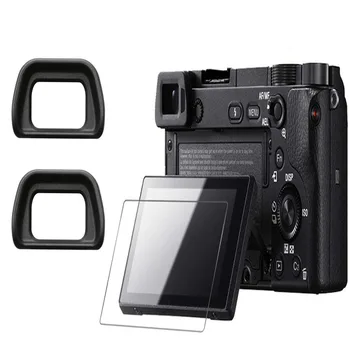 

Debous 2 pcs 9H Tempered Glass LCD Screen Protector + 2pcs EyeCup Eye Cup for Sony A6300 A6000 NEX-7 NEX-6 NEX-5 Anti-Scrach