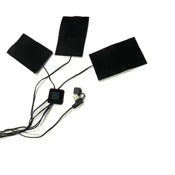 

Electric Heating Pads 8W Thermal Clothes Warmer Heated Jacket Mobile Warming Gear Switch For DIY Heated Clothing