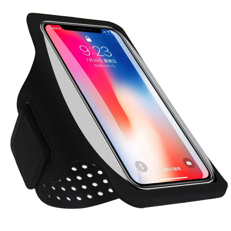 Haissky Running Sport Phone Case On Hand Armband For iPhone 12 Pro Max XR 6 7 8 Plus Samsung S10 S9 S8 Sport Armband Phone Cover afbeelding