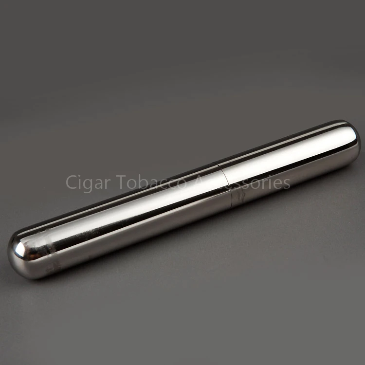 Best Business Travelling Metal Stainless Steel Single Cigar Tube