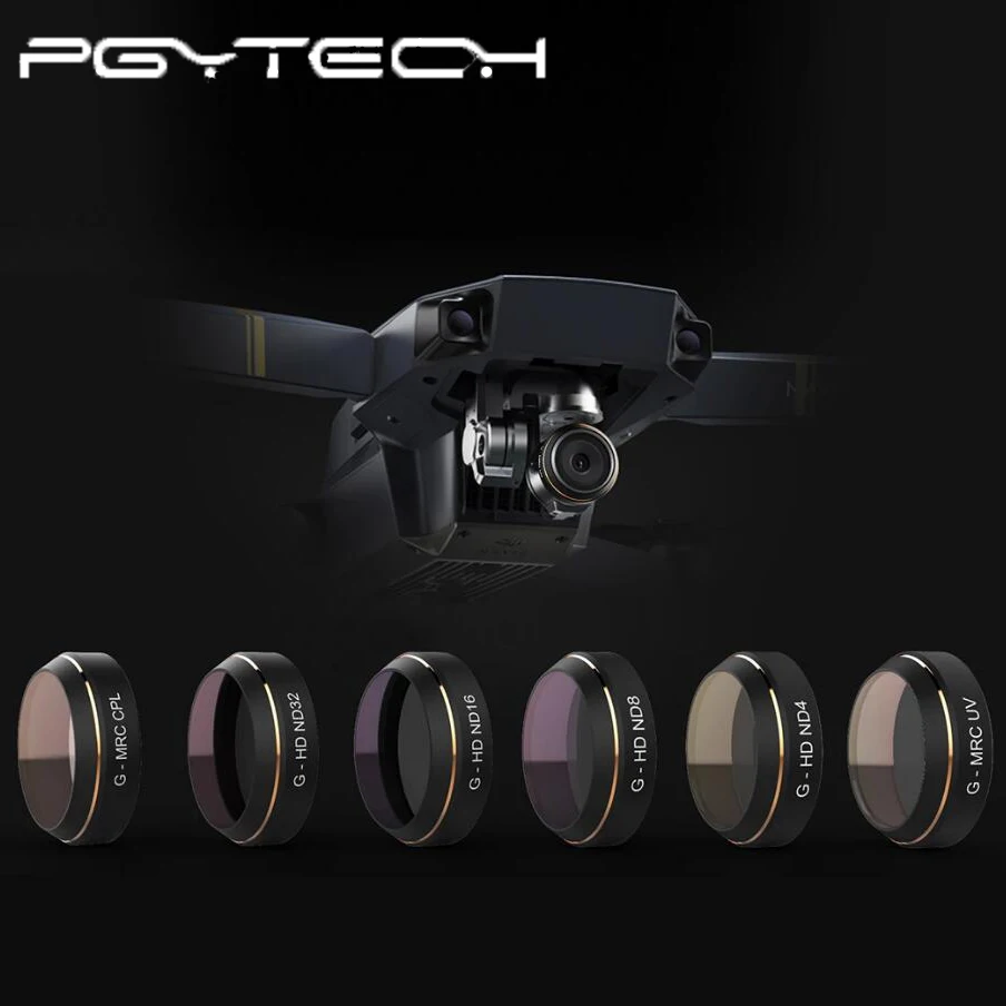PGYTECH дополнительный фильтр DJI MAVIC PRO CPL UV ND4 ND8 ND16 аксессуары для объектива камеры Mavic