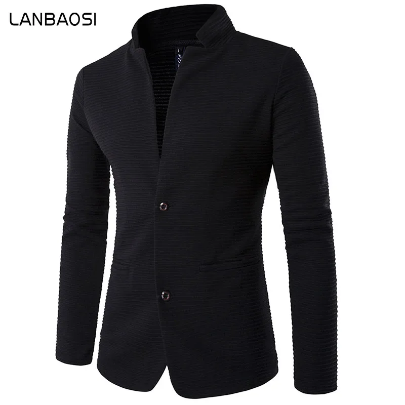 LANBAOSI New Arrival Mens Blazer Jackets Stylish Slim Fit Casual Suit