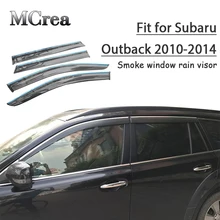 MCrea 4 шт. стайлинга шт. автомобилей Дым окна Защита от солнца дождь козырьки гвардии для Subaru Outback 2010 2011 2012 2013 интимные аксессуары