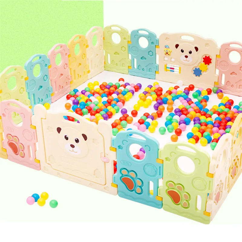 

Baby Indoor Game Fence Crawling Fence Baby Toddler Safety Fence with Intellectual Game Baby Gate Environmental Playpen for Baby
