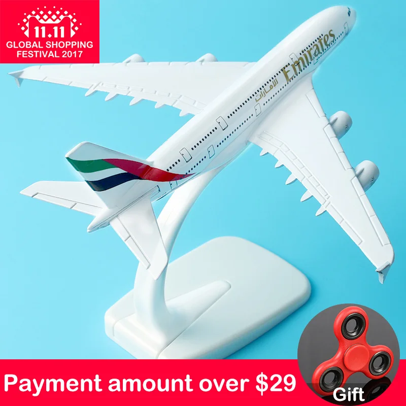 Emirates Airways Airplane Airline 777 16cm Alloy Metal Aeroplane Models