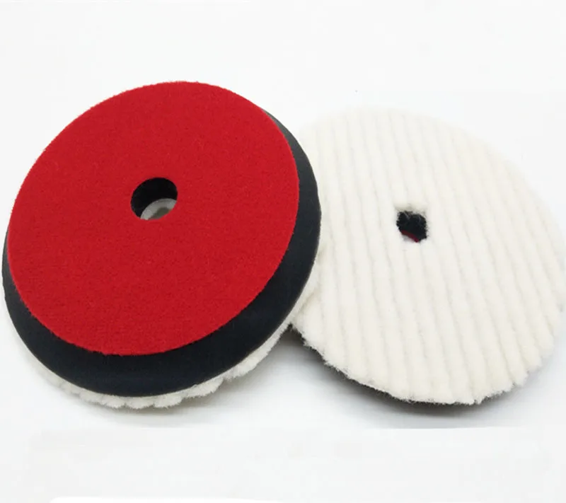 Almofada de lã de Polimento Qualidade Rupess Forma Curta Japonês lã Lustrando & Polimento Pad Espuma Buff Disct 7’or6’for Escolher Rodam Cor