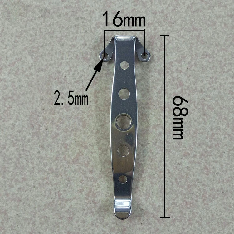 68 мм* 19 мм карманный зажим складной защелка для ножей держатель для фонаря или EDC инструменты с винтами(без A01