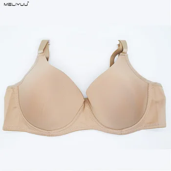 

Simple Plus size Bras For Women Sexy Lingerie Support Push up Bra Underwire Cozy Underwear 3/4 cup Bralette Nude Brassiere TOP