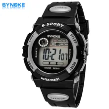 

2016 Jelly LED Shockproof Digital Watch Sports Alarm Stopwatch Hour 30M Waterproof Dress Watches Children's Night Light function