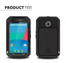nexus 6 Original Love mei Waterproof Case For Google Motorola Nexus 6 case Dropproof Aluminum case Powerful shockproof Case